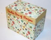 Recipe Box 4x6 4 x 6 Custom - You Design It Handmade Personalized Wooden Recipe Card Address File Box