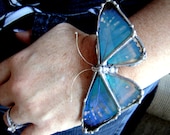 Real Butterfly Wing  Bracelet - Blue Morpho Butterfly