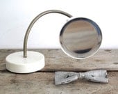 Vintage Adjustable Vanity Mirror- Retro Shaving Mirror - Magnifying Mirror with Flexible Metal Neck