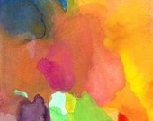 Art Print, Watercolor Painting, 16 x 20 large, Dancing Together