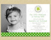 Our Little Shamrock Birthday Invitation Il_170x135