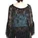 Spring Black Wraparound Shawl, Black Fringe Scarf, Hand Knit Scarf