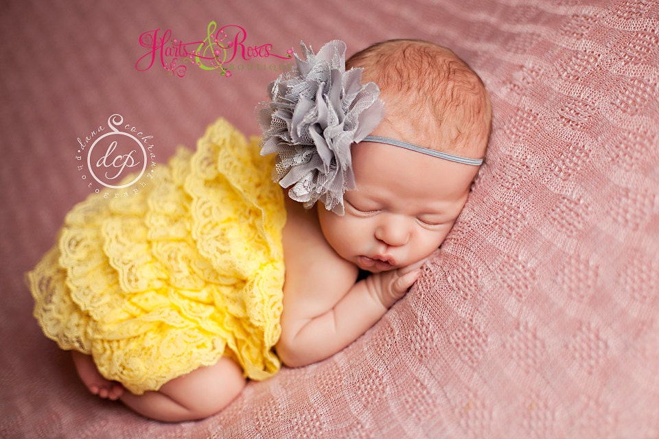 15% off ur order-Ready To Ship-Grey Baby Headband-Baby Bow-Grey Lace Headband-Vintage Headbands-Shabby Chic-Baby Girl Headband-Newborn