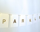 Custom Gold Letter Banner : Dessert Bar