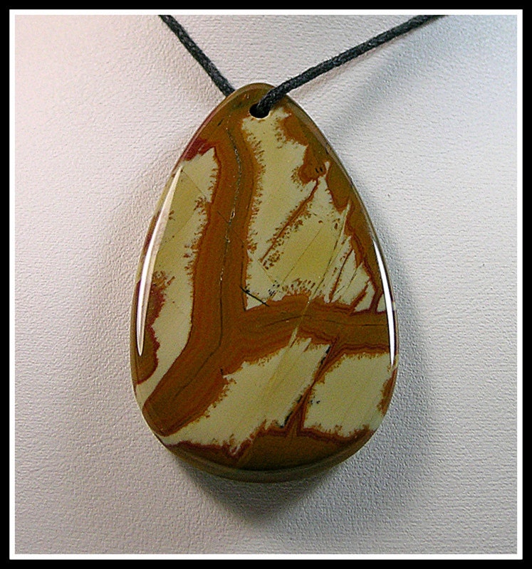 Designer Focal Bead Made From Owyhee Jasper