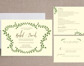 Foliage Leaves Wedding Invitation