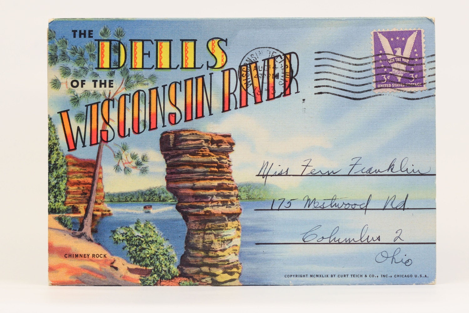 The Dells of the Wisconsin River- Postcard Folder -