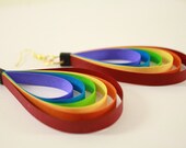 paper rainbow earrings