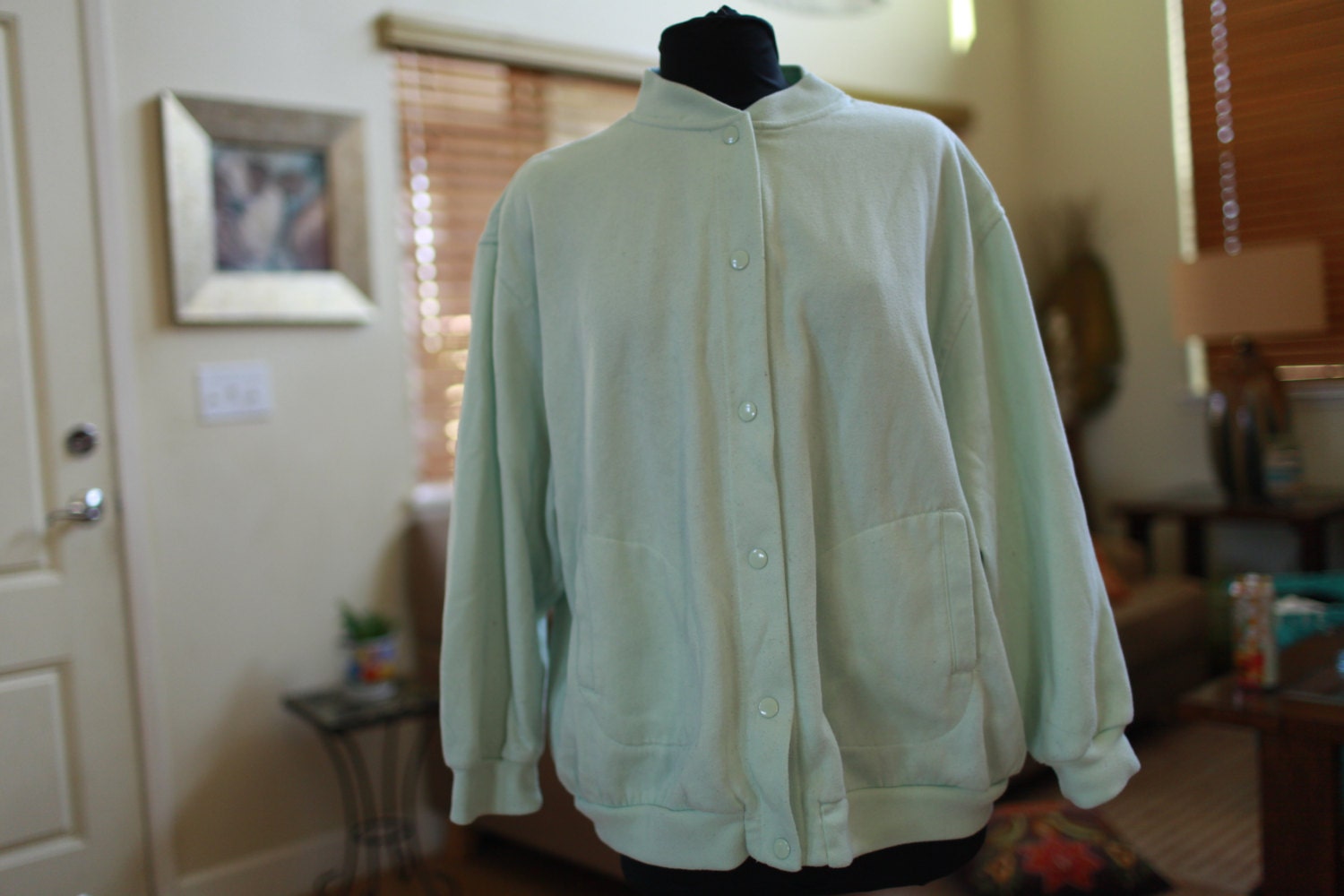 mint varsity jacket