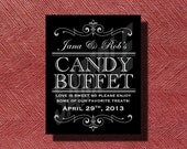 Wedding Candy Buffet Sign or Poster DIY Print Ready