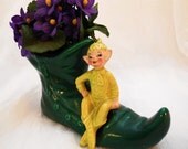 Gilner CA Pottery - Pixie Boot Planter - Vintage
