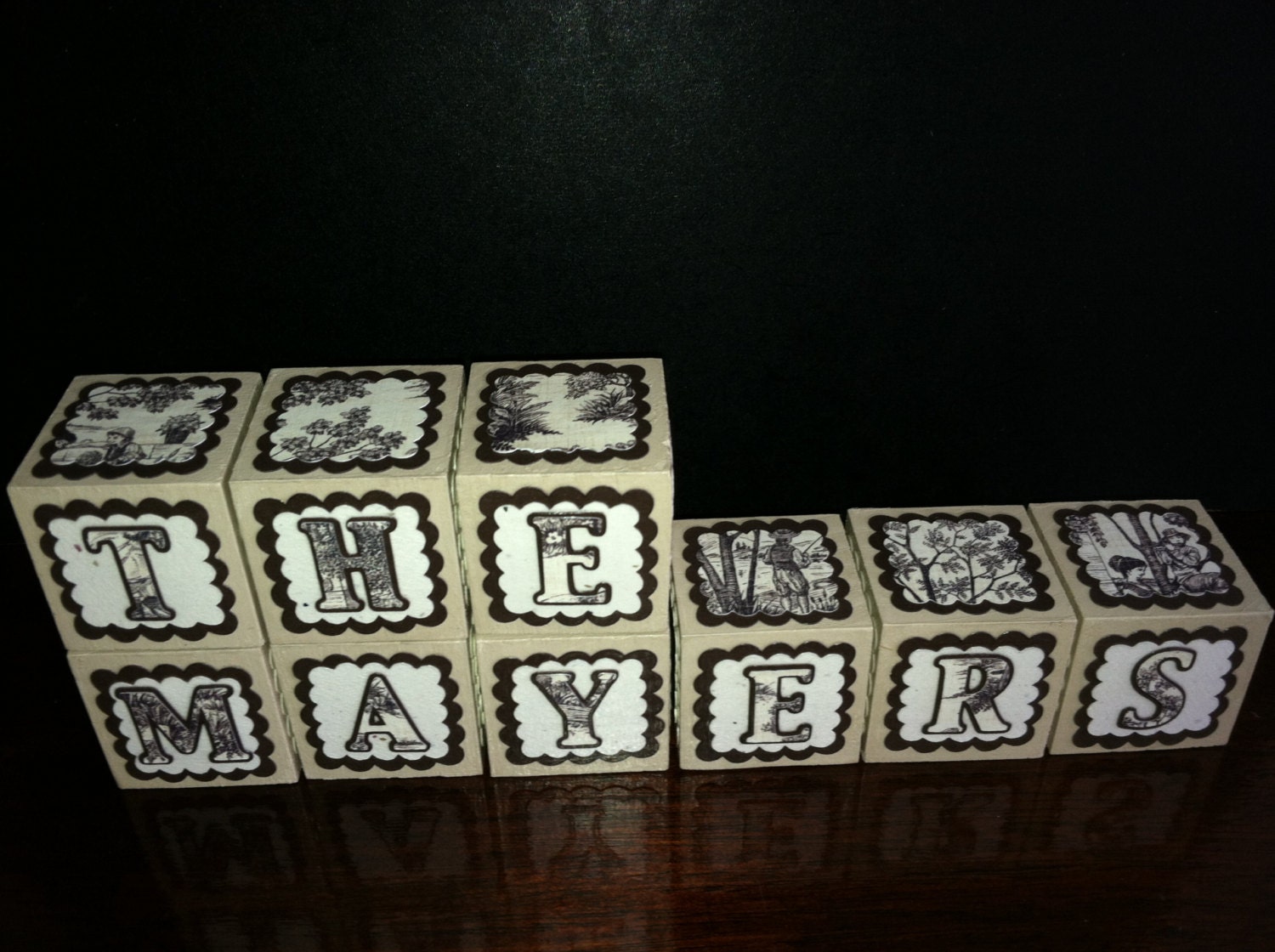 Custom Alphabet Blocks for Housewarming Gift or Wedding Gift or Christmas Gift
