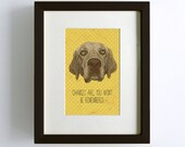 Golden Lab Dog Print