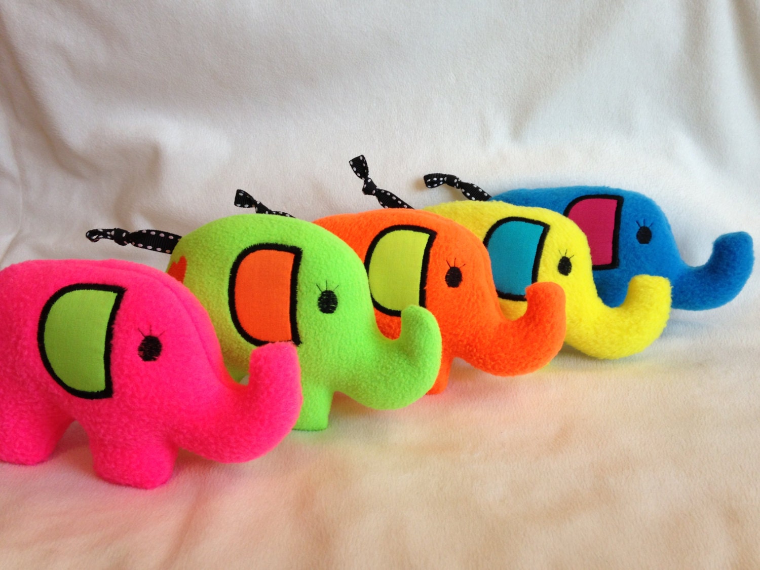 MADE TO ORDER - Neon Tiny Elephant for Girls