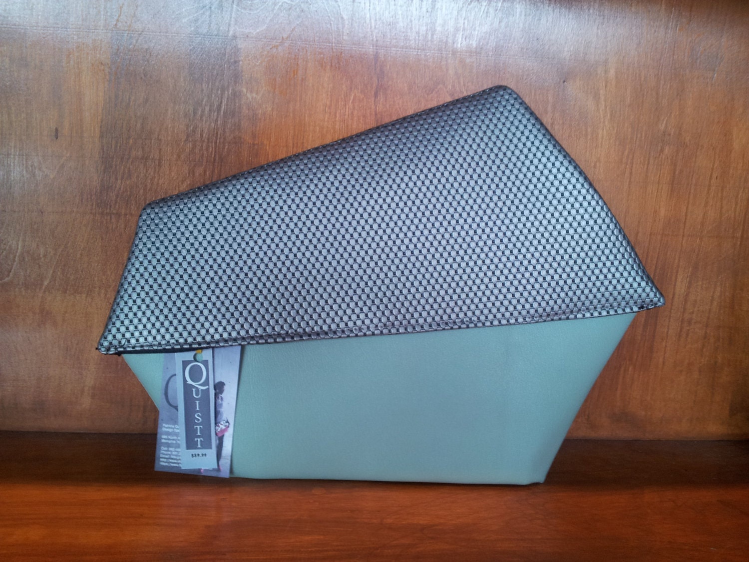 Blue/Silver Chic Clutch / handbag / women clutch bag/leather handbag/ leather clutch