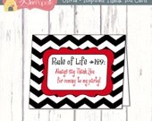 Olivia - Inspired Thank You Card - DIY You Print Il_170x135