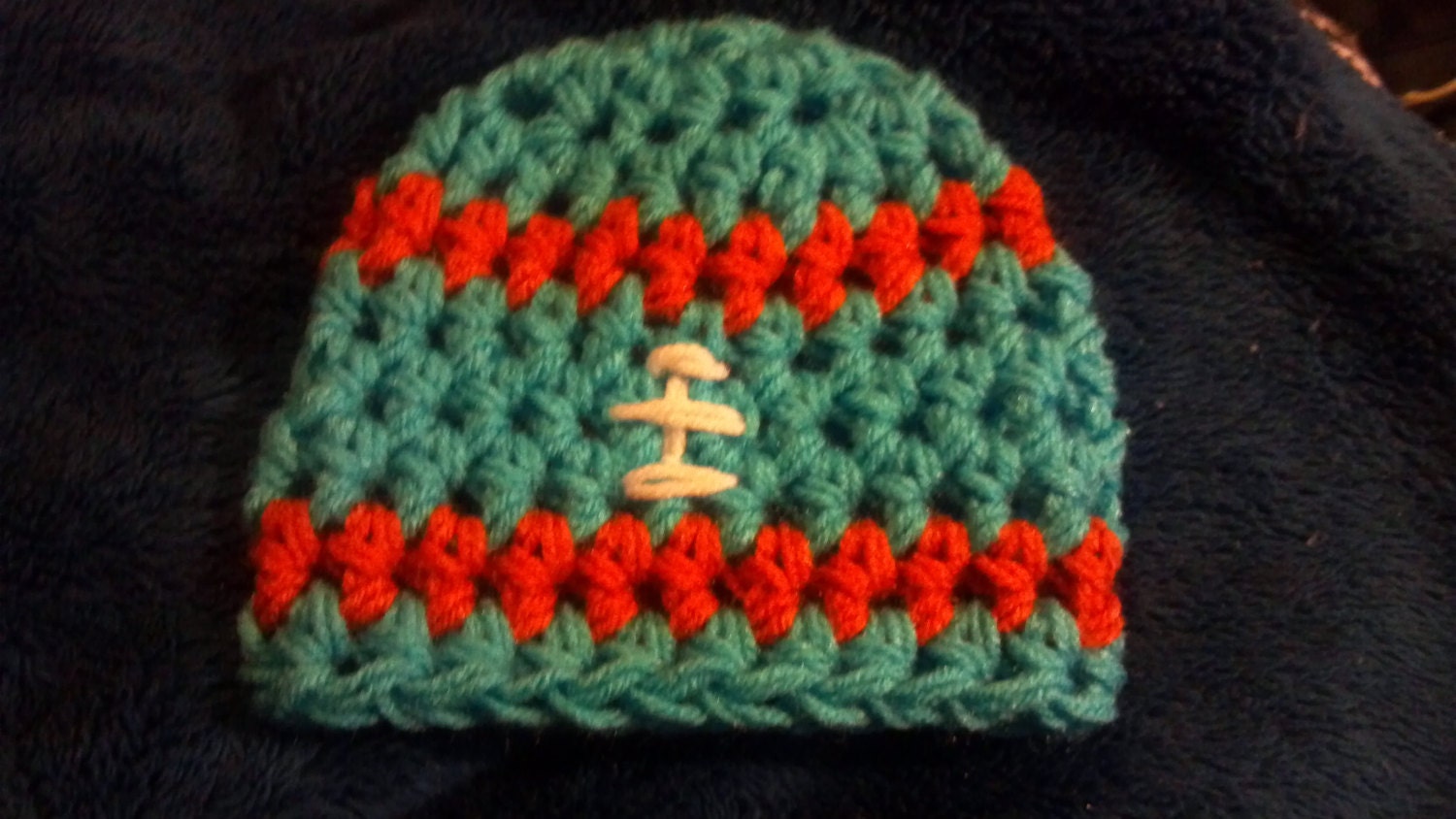SALE TODAY Miami Dolphins Baby Football Hat Crochet Sports Beanie Boy Girl  Newborn 0-3 OR 3-6 Mos Team Colors Available Infant Florida