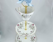 Vintage Cup, Saucer and Tea Plate Stand, Jewelry / Jewellery Holder