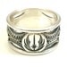 Star Wars Ring - Sterling Silver - Jedi Symbol and Death Star