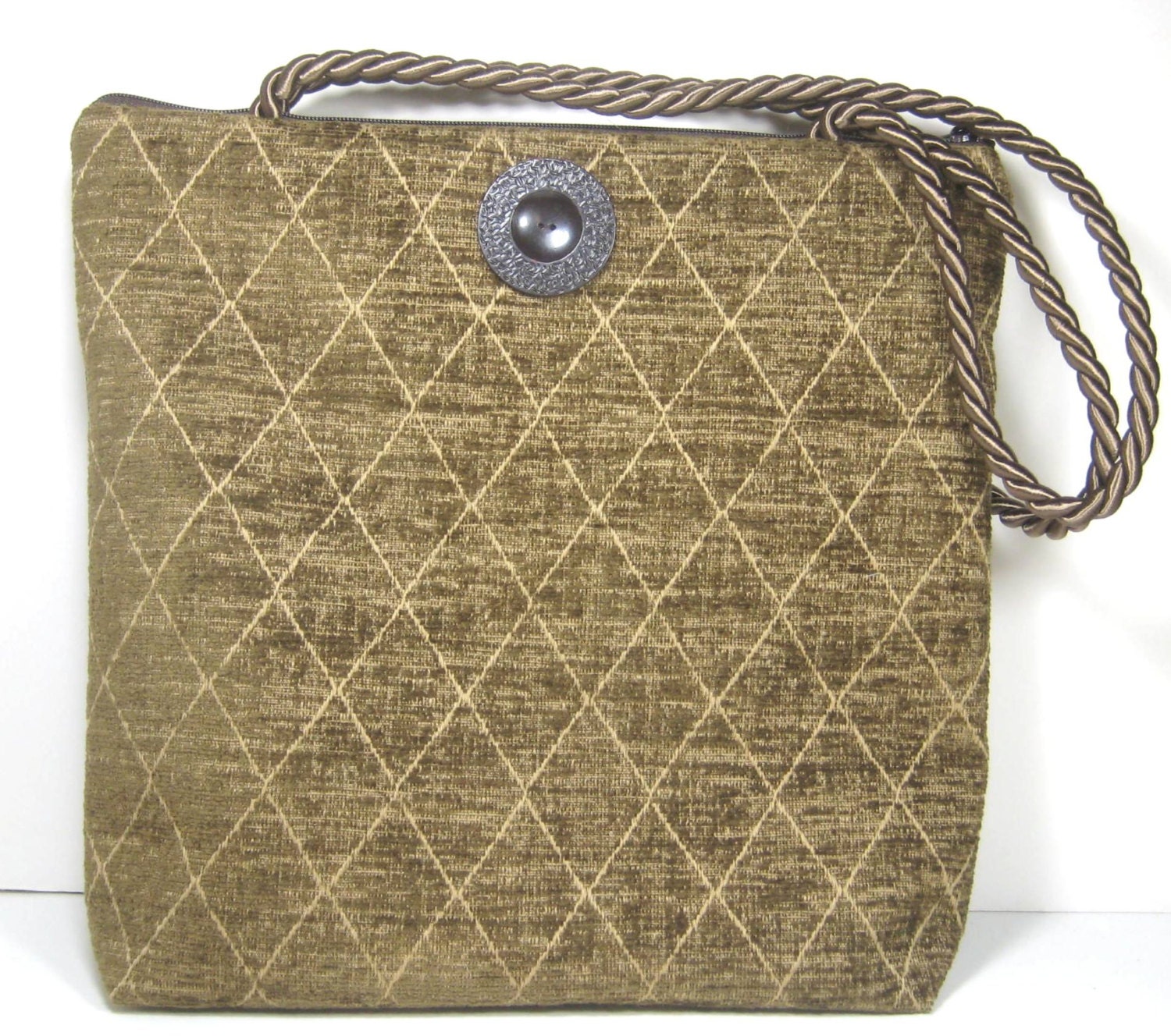 Basic Brown Diamond Pattern, Ruthie Purse
