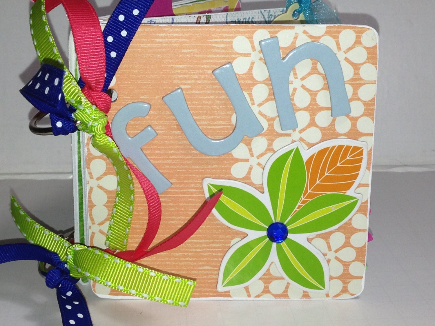 Summer Fun Premade Scrapbook Chipboard Album Hawaii Vacation