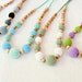 Olive & Cream Nursing Necklace / Teething Necklace for mom to wear