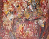 Original  Oriental Plooms painting in acrylic direct from Texas artist signed 8x10