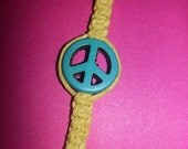 Hemp Jewelry Bracelet Peace and Summer Free Shipping