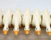Vintage Geese Napkin Holders:  Set of Eight