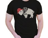 Fireman Tshirt Men Ut Vivant Alii Buffalo Hero T-shirt Black