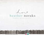 Custom Premade Photography Logo - Name Heart  Logo Design Name Text Logo