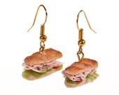 chicken salad baguette earrings