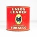 Vintage 1940's Union Leader Smoking Tobacco Tin