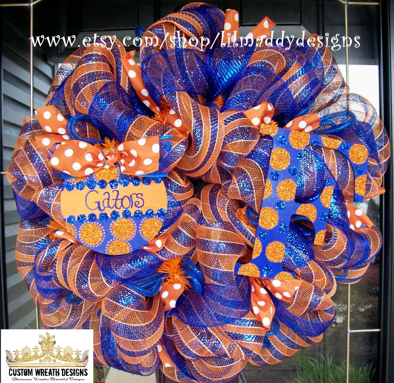 Deco Mesh Florida Gators Wreath