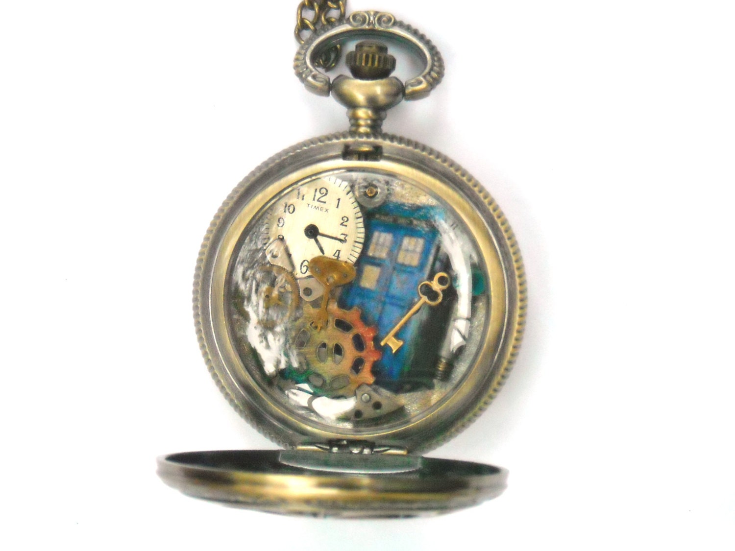 Doctor Who Pocket Watch Necklace "Timelocks II"