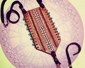 Leather 'eye' Necklace