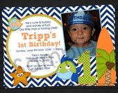 Fish Summer Birthday Invitation Digital File YOU-PRINT Il_170x135