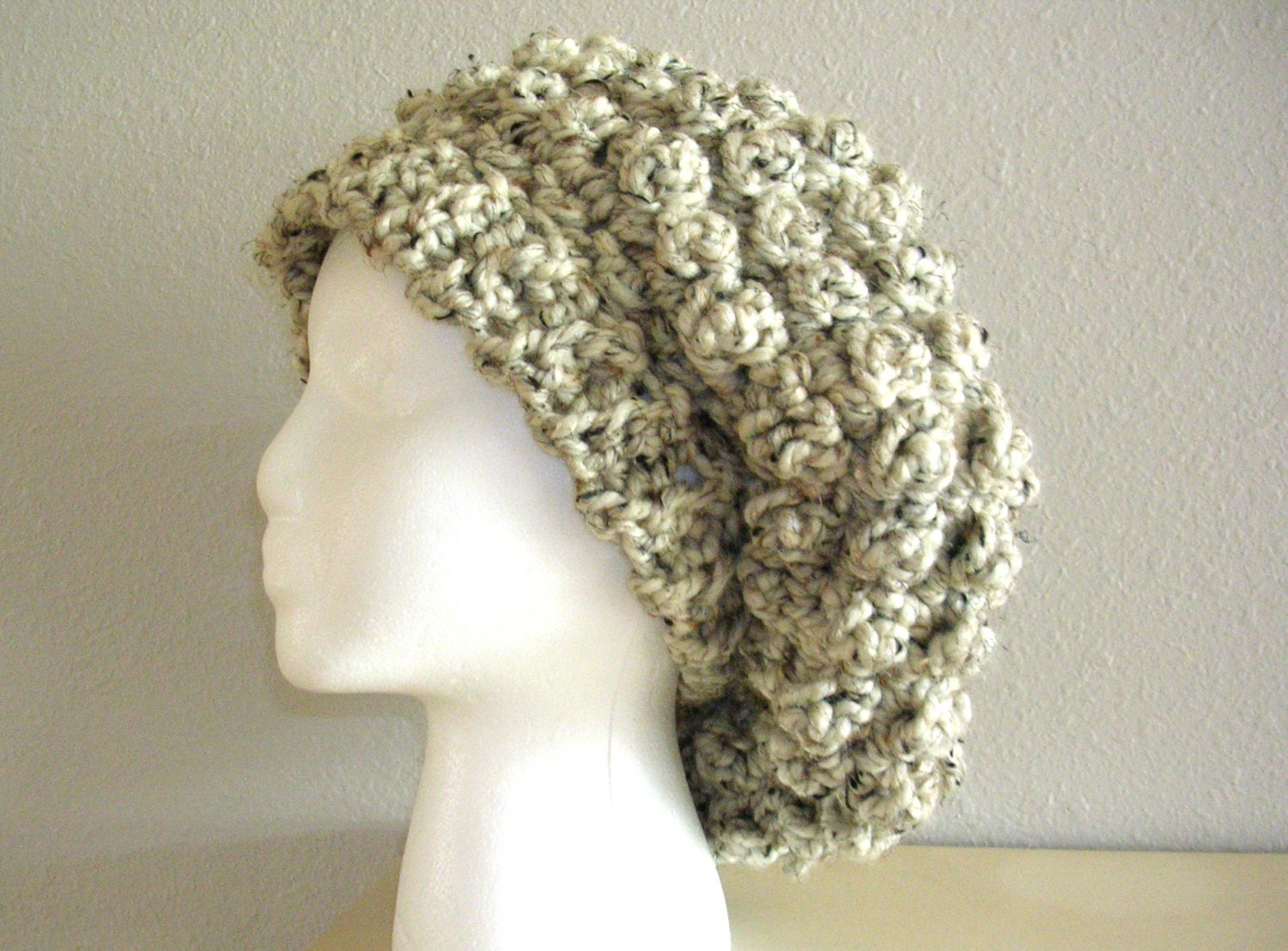 Crochet Beret Slouch Hat