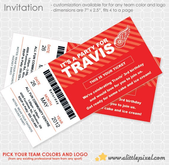 Any Sport Team Party Invitation - Personalized Printable Il_170x135