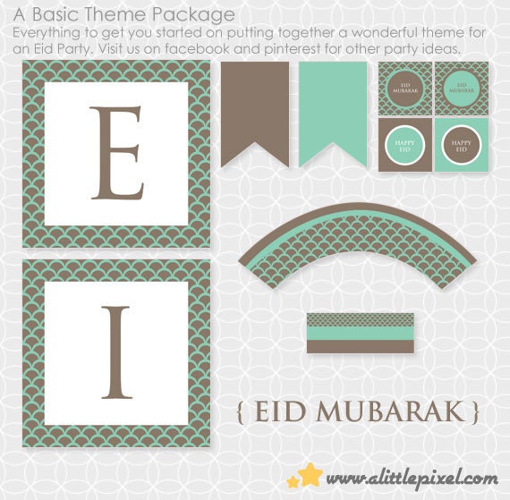 DIY EID Mubarak Party Theme - Instant Download Il_170x135