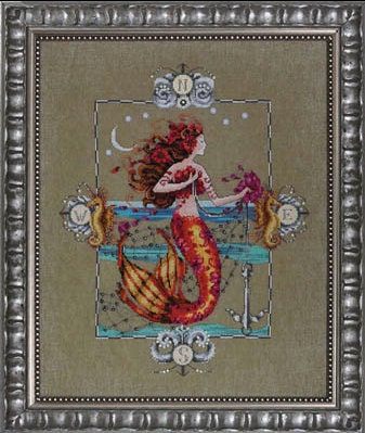 counted cross stitch pattern : gypsy mermaid mirabilia summer needlecraft