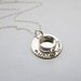 Personalized Necklace with Wedding Ring Charm