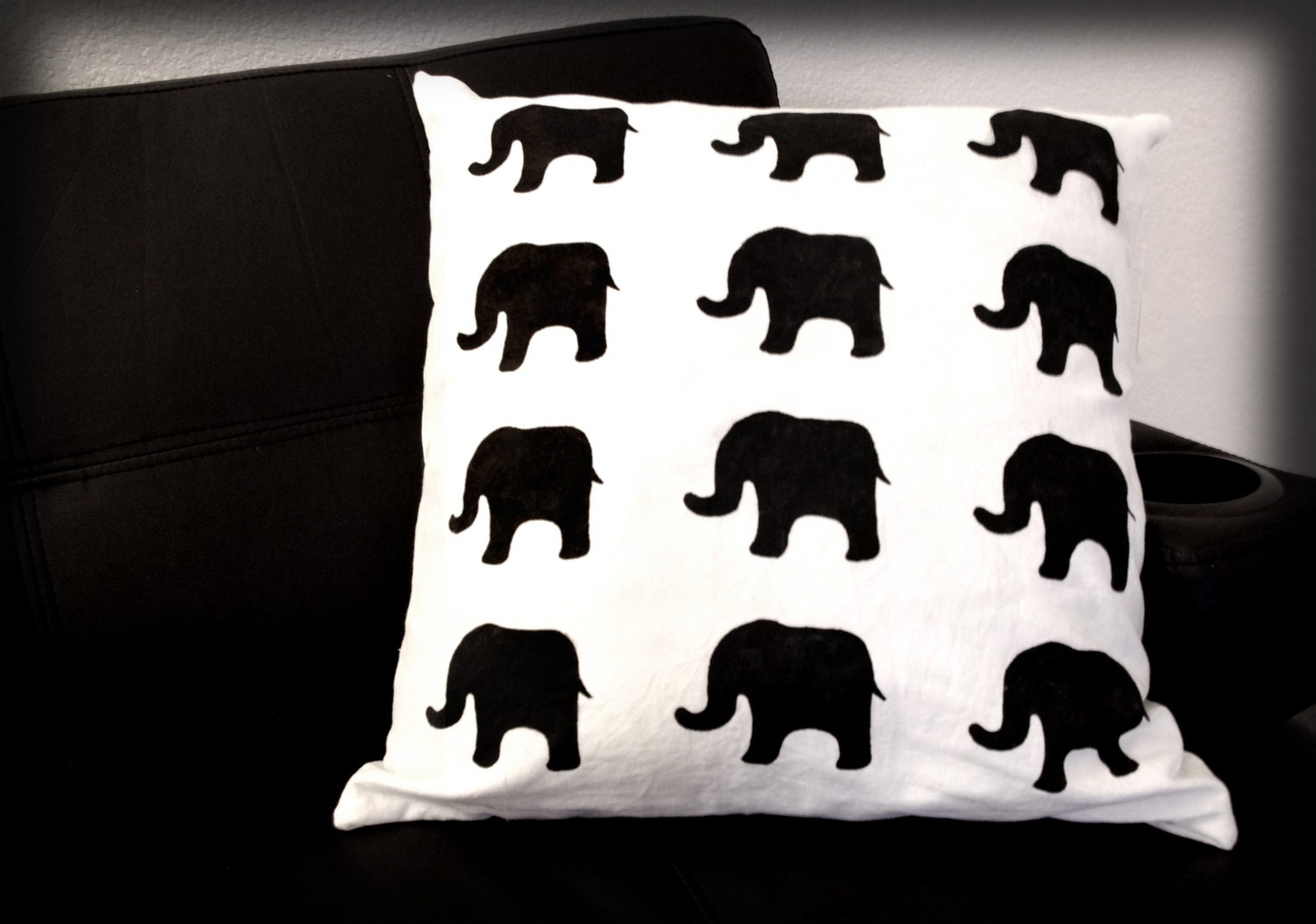 Elephant pillow cover (for 20" x 20" pillow)
