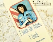 Bookmark Christa McAuliffe Set of 4 Bookmarks Gifts for Teachers