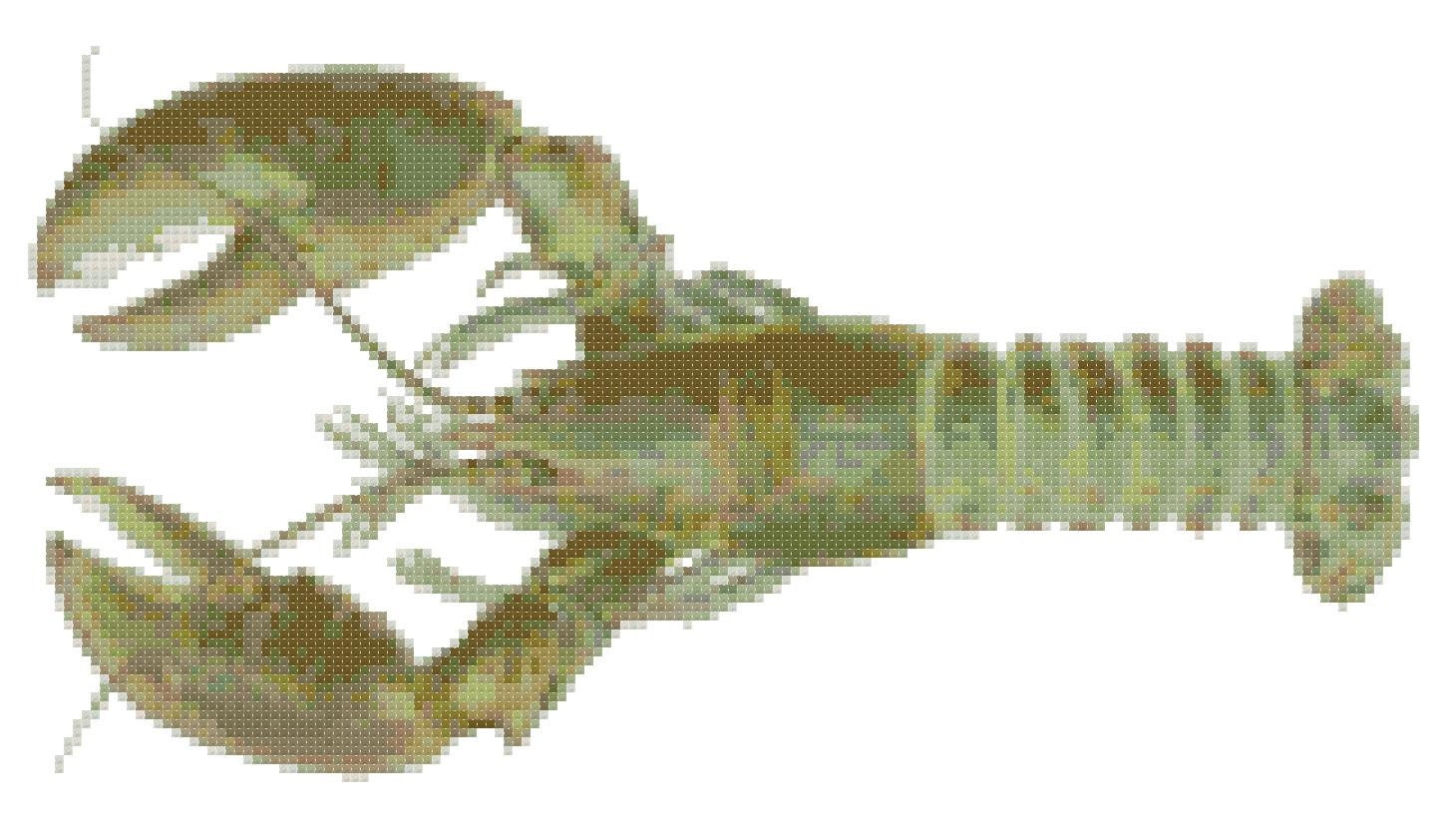 American Lobster Cross Stitch Pattern PDF Digital Download