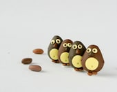 Chocolate Penguin Post Earrings - Cute Easter Jewelry