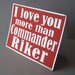I love you more than Commander Riker - Red Card with White lettering - Star Trek Inspired - Blank Inside
