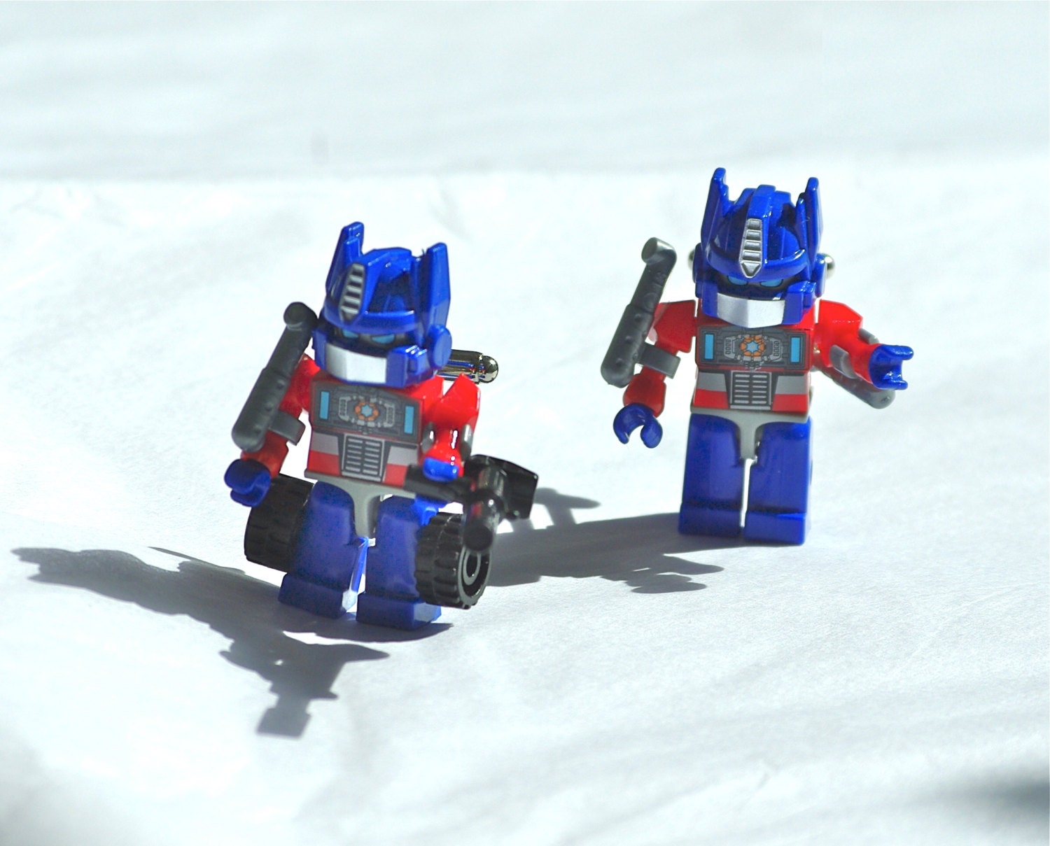 Optimus Prime Cufflinks upcycled transformers minifigure cuff links Autobot Robot toy geekery geeky boyfriend anniversary robots transforme