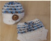 INSTANT DOWNLOAD - Crochet Pattern Set Includes patterns for Perfect Fit Diaper Cover and Perfect Fit Newsboy  - Crochet patterns