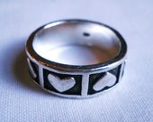 Vintage Sterling Silver Heart Ring
